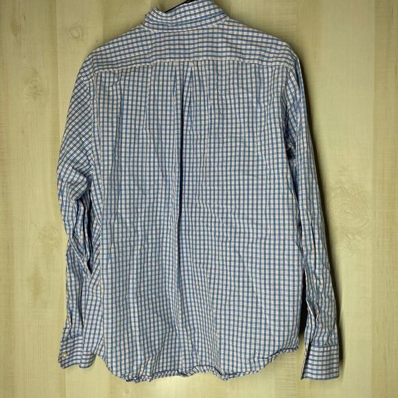 Vineyard Vines blue and white and orange‎ button down long sleeve shirt,  large - Picture 11 of 13
